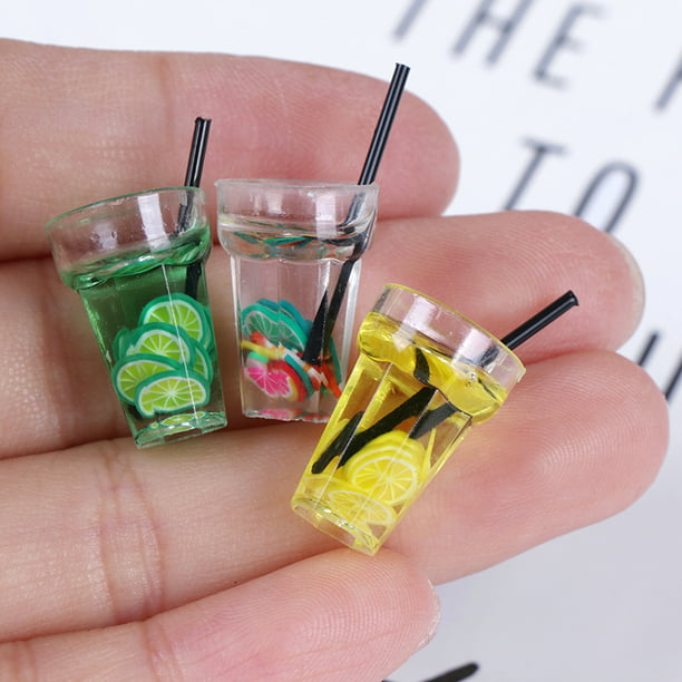 Details about   5pcs 1/12 Miniature Dollhouse Bubble Tea Model Drinks Doll Food Toy AccessorieM! 